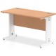 Rayleigh Shallow Cable Managed Straight Office Desk